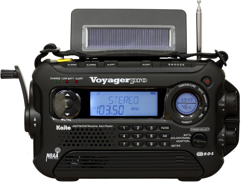 Kaito Voyager Pro KA600 Dynamo Crank Wind Up RDS & Smart Phone Charger