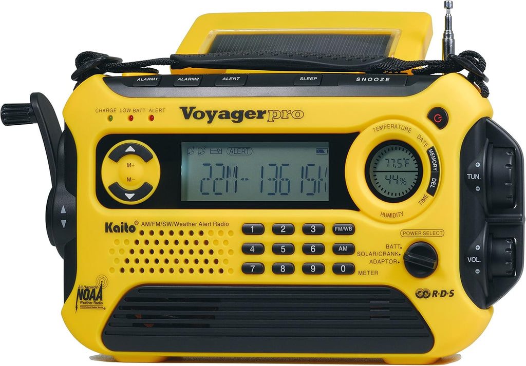 Kaito Voyager Pro KA600 Dynamo Crank Wind Up RDS & Smart Phone Charger