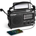 Kaito KA500 5-way Solar,Dynamo Crank,Flashlight and Reading Lamp, Black