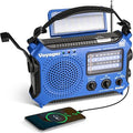 Kaito KA500 5-way Solar,Dynamo Crank,Flashlight and Reading Lamp, Blue